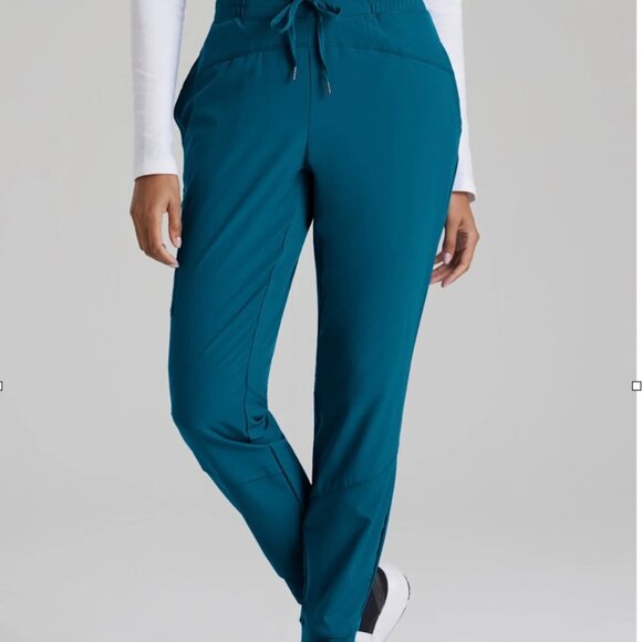 BARCO ONE Womens Boost Scrub Uniform Jogger Pants Teal Blue Size XSP Healthcare - Picture 1 of 9